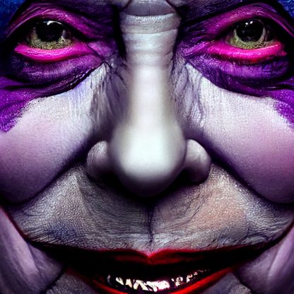Queen Elizabeth II as The Joker, limited art print for sale - Image 2