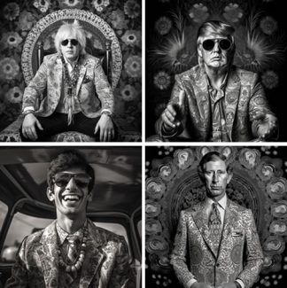 Politicians as 1960s Hippies